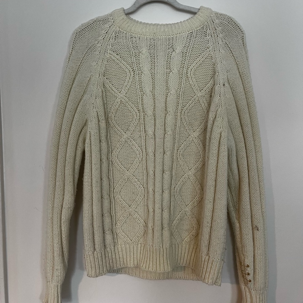 Cream Cable Knit Sweater